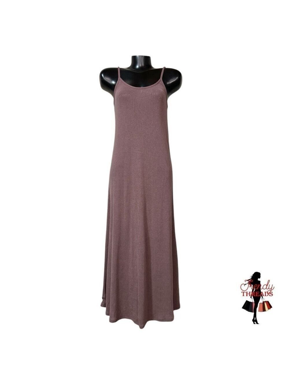 Zara Knit Midi Dress Small Mauve Purple Bohemian Romantic Cottagecore Semi-Sheer - Picture 2 of 10